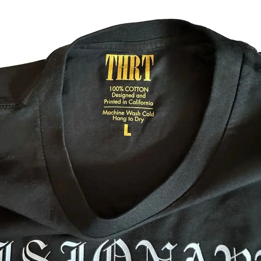 THRT Denim No Mercy Visionary T-shirt Men’s L - Streetwear Trap Urban Punk NWT - Picture 6 of 13